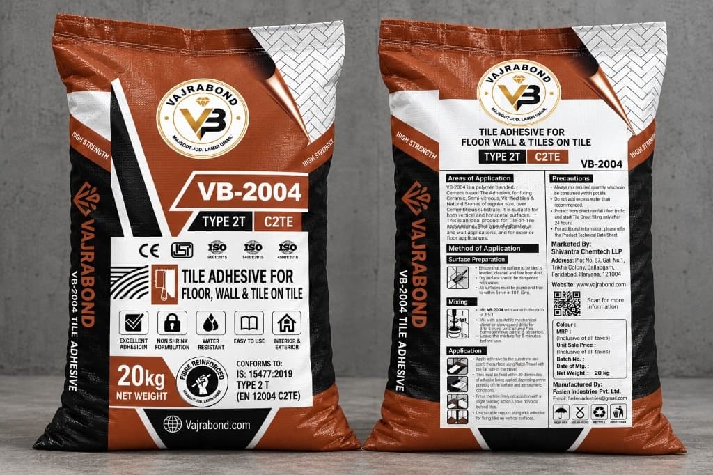 Tile Adhesive for Floor, Wall & Tile on Tile